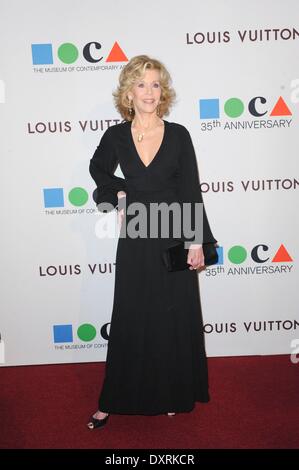 Los Angeles, CA, Stati Uniti d'America. 29 Mar, 2014. Jane Fonda presso gli arrivi per il MOCA è il trentacinquesimo anniversario Gala, la Geffen Contemporary al MOCA, Los Angeles, CA, 29 marzo 2014. Credito: Elizabeth Goodenough/Everett raccolta/Alamy Live News Foto Stock