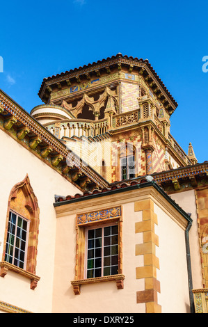 Torre Belvedere, Ca' d'Zan Mansion, Museo Ringling, Sarasota Foto Stock