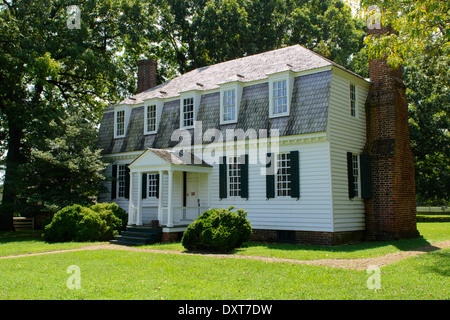 La casa di Moore, Yorktown National Battlefield, Virginia, Stati Uniti d'America. Foto Stock