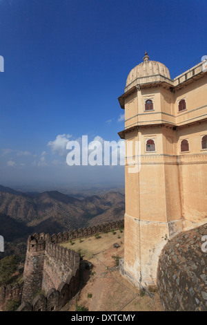 India Rajasthan, Kumbhalghar Fortezza (seconda parete più lunga al mondo) Foto Stock