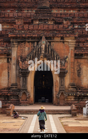 Sulamani Pahto tempio buddista di Bagan Myanmar Foto Stock