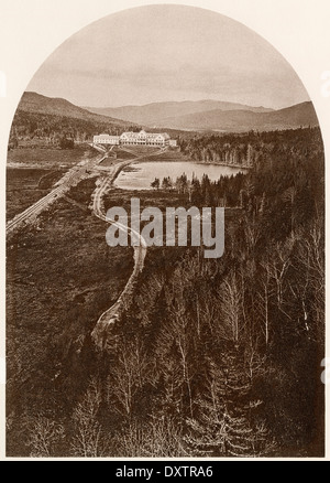 Glen House, un resort nelle White Mountains del New Hampshire, 1870s. Fotografia Foto Stock