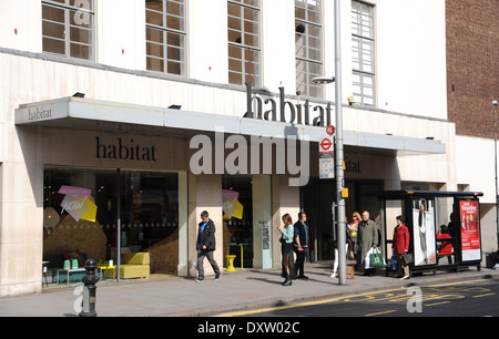 Habitat store shop Kings Road Chelsea London SW3 REGNO UNITO Foto Stock