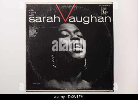 Annata record copertina album del cantante Sarah Vaughan, sul Columbia Records, 1973. Foto Stock