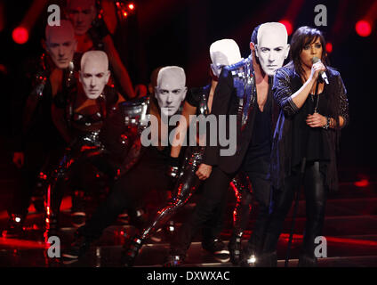 Melissa Heiduk alla finale del tedesco TV VOX mostra 'X fattore' alla MMC Studios. Dove: Colonia Germania Quando: 25 Nov 2012 Foto Stock