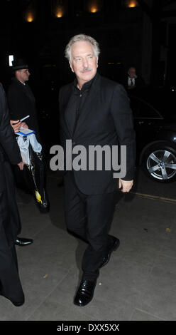 Gambit - world film premiere after party tenuto presso il Corinthia Hotel dotato di: Alan Rickman dove: London REGNO UNITO quando: 07 Nov 2012 Foto Stock