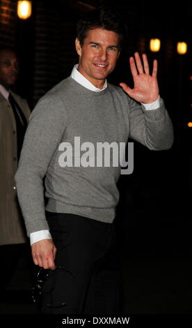 Tom Cruise " Il Late Show con David Letterman' alla Ed Sullivan Theater dotato: Tom Cruise dove: New York City Stati Uniti quando: 17 Dic 2012 Foto Stock