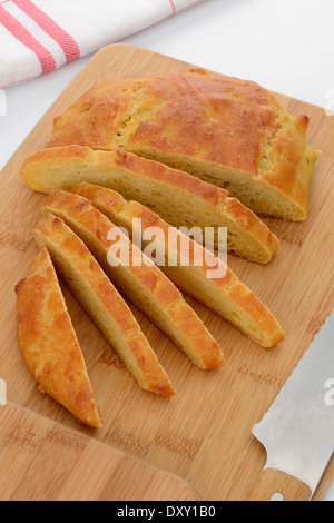 Fette di pane di granturco dolce Foto Stock