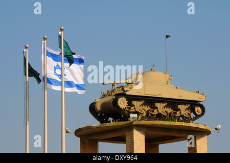 Latrun, monumento di Israele le guerre, Israele Foto Stock