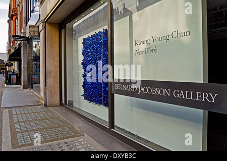 Gallerie d'arte contemporanea a Cork Street, Mayfair, London, England, Regno Unito Foto Stock