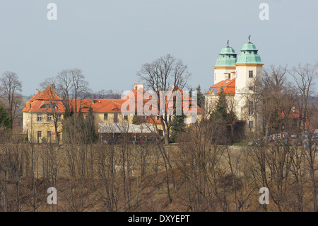 Zame Ksiaz Schloss Furstenstein Bassa Slesia Hochberg von Pless residenza di famiglia Foto Stock