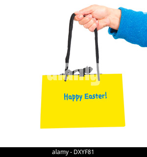 Felice Pasqua shopping Foto Stock