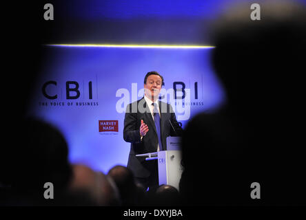 La CBI Conferenza Annuale tenutasi presso la struttura Grosvenor House dotata di: il Primo Ministro David Cameron dove: London Regno Unito quando: 19 Nov 2012 Foto Stock