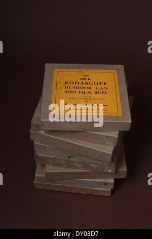 Cine Kodscope film film e scatole Foto Stock