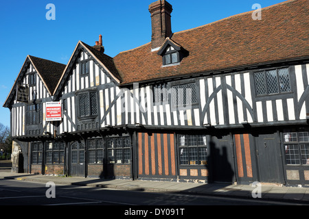 La vecchia casa di assedio ristorante per la vendita, Colchester, Essex, Regno Unito. Foto Stock