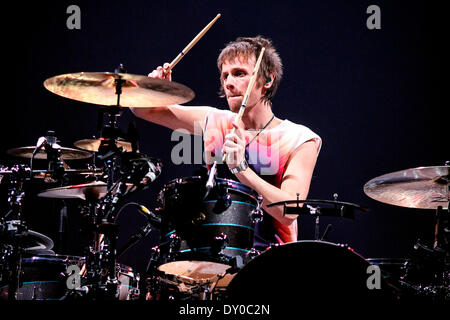 Muse performing live in concerto all'Hartwall Arena offre: Dominic Howard,Muse dove: Helsinki Finlandia quando: 10 Dic 2012 Foto Stock