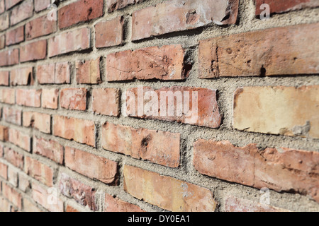 Il muro di mattoni come come sfondo. Foto Stock