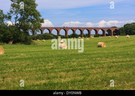 John O'Gaunt viadotto ferroviario Leicestershire UK 1879 1996 Foto Stock