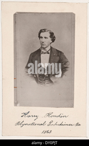 Harry Houdin, intrattenitore 1863 / fotografo sconosciuto Foto Stock