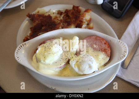 Uova alla Benedict Foto Stock