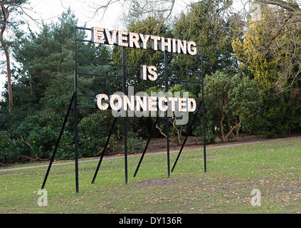 Tutto ciò è collegata la scultura a Yorkshire Sculpture Park West Bretton Wakefield England Regno Unito Regno Unito Foto Stock