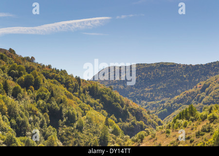 Korab montagne al confine tra l'Albania e la ex Repubblica iugoslava di Macedonia Foto Stock