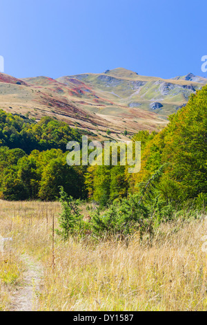 Korab montagne al confine tra l'Albania e la ex Repubblica iugoslava di Macedonia Foto Stock