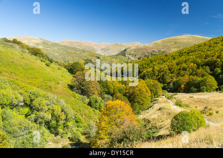 Korab montagne al confine tra l'Albania e la ex Repubblica iugoslava di Macedonia Foto Stock