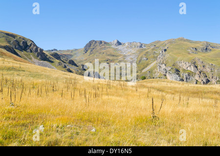 Korab montagne al confine tra l'Albania e la ex Repubblica iugoslava di Macedonia Foto Stock