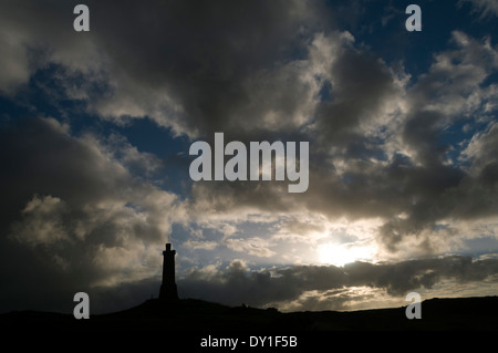 Il tramonto del Lewis War Memorial, Stornoway, Lewis, Western Isles, Scotland, Regno Unito Foto Stock