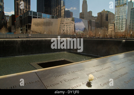 9 11 Memorial New York 24.03.2014 Foto Stock