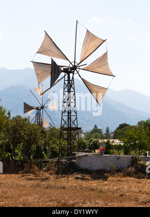 Mulino di Lasithi Foto Stock