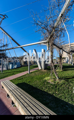 Blas Infante square a LLeida, Spagna Foto Stock