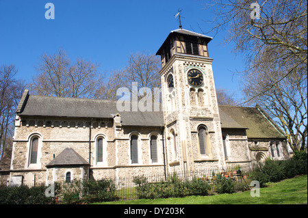 St Pancras vecchia chiesa è una chiesa di Inghilterra chiesa parrocchiale a Somers Town, Londra centrale. Foto Stock