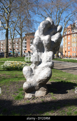 Il Cloud sculture, Goldington Crescent Gardens, Somers Town, Camden, London, England, Regno Unito Foto Stock