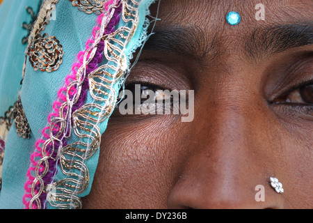 India, Punjab, Amristar, donna locale Foto Stock