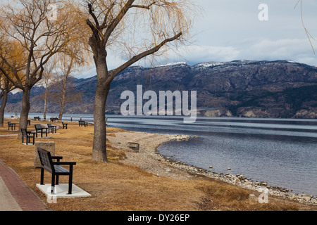 Lago park di summerland, Okanagan Valley, Canada Foto Stock