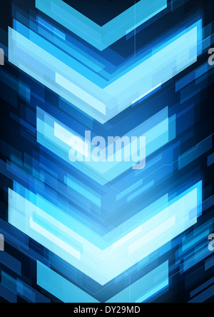 Tecnologia astratta frecce Foto Stock
