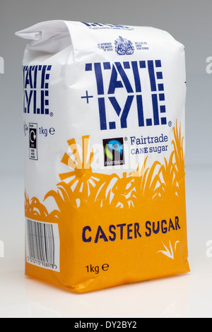 1 chilogrammo di Tate and Lyle Fairtrade canna da zucchero semolato Foto Stock