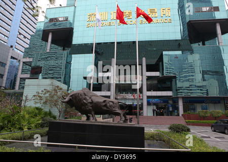 Shenzhen Stock Exchange Cina Foto Stock