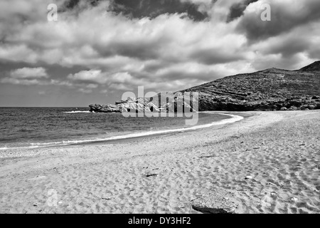 Vori situato presso la maggior parte lato selvaggio di Andros, Grecia Foto Stock