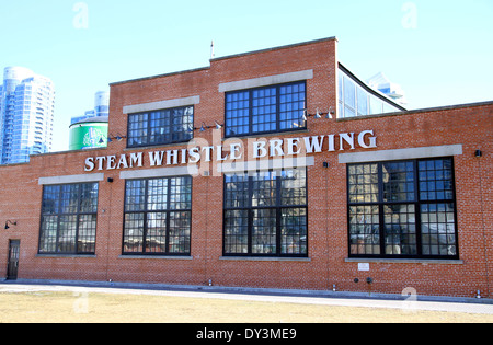 Fischio del vapore edificio della birra a Toronto in Canada Foto Stock