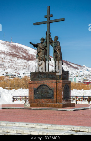 Il monumento dei santi apostoli Pietro e Paolo Foto Stock