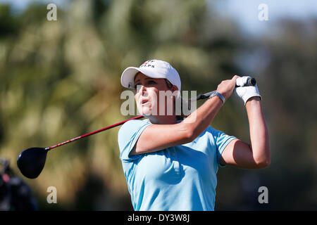 Rancho Mirage, California, Stati Uniti d'America. 05 apr, 2013. Cristie Kerr colpisce un colpo durante il terzo round della Kraft Nabisco Championship a Mission Hills Country Club in Rancho Mirage, California. Credito: csm/Alamy Live News Foto Stock