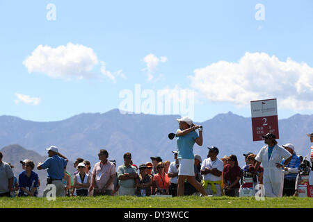 Rancho Mirage, California, Stati Uniti d'America. 05 apr, 2013. Cristie Kerr colpisce un colpo durante il terzo round della Kraft Nabisco Championship a Mission Hills Country Club in Rancho Mirage, California. Credito: csm/Alamy Live News Foto Stock