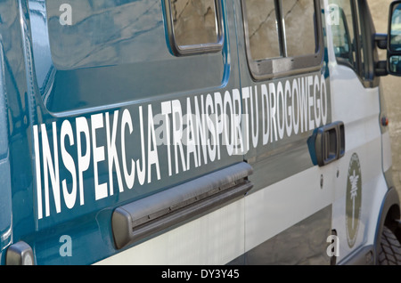 Una foto del veicolo i servizi di ispezione, cargo auto Foto Stock