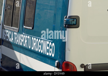 Una foto del veicolo i servizi di ispezione, cargo auto Foto Stock