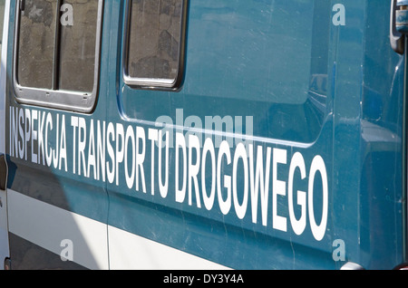 Una foto del veicolo i servizi di ispezione, cargo auto Foto Stock