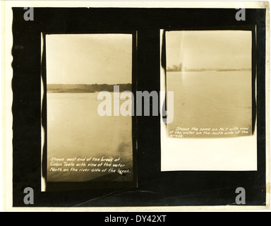 Questa immagine panoramica di circa 1914 mostra il centro di Jackson, Mississippi, catturando l'architettura dell'inizio del XX secolo e le strade trafficate della città. Foto Stock