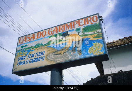 Cercatori d oro e diamante cacciatori di Santa Elena de Uairén, Venezuela, il confine con il Brasile. Amazon, Sud America Foto Stock